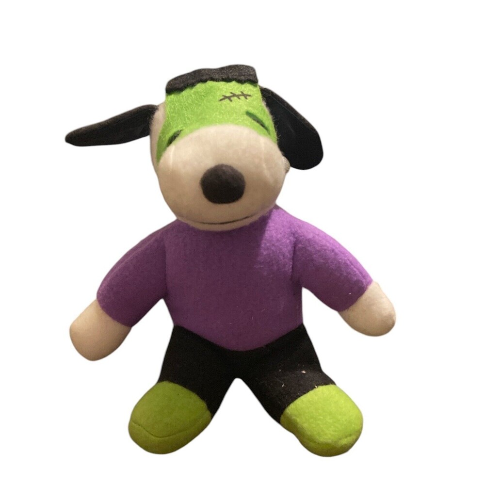 Peanuts Snoopy Halloween Frankenstein Plush 7" with Mask‎ & Monster ear plugs